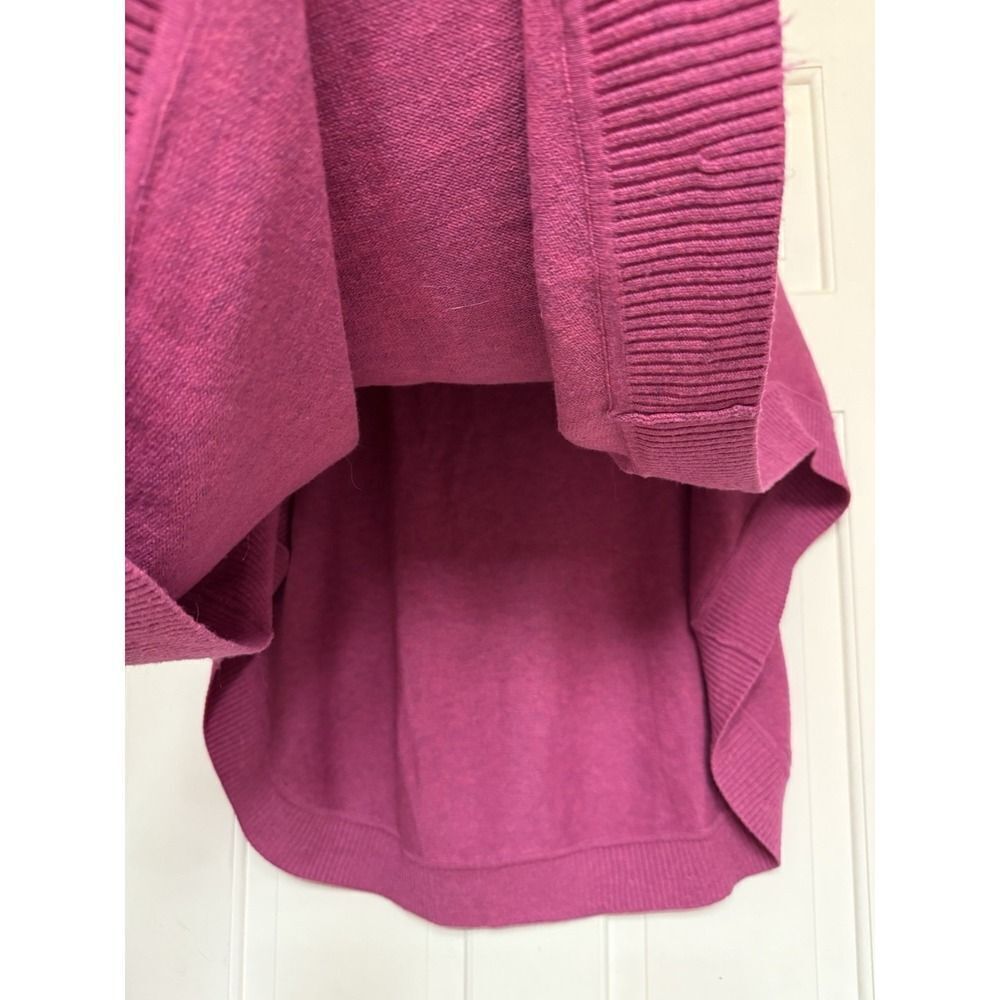 Talbots Bow Neck Poncho Cape Sweater. Womens. Pink. Sz M - Picture 5 of 16